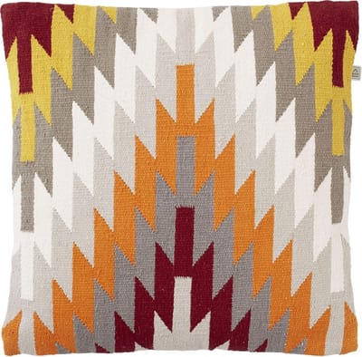 KAMIA - Sierkussen midden grijs 45x45 cm