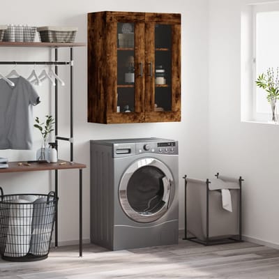 vidaXL - Wandkast - 69,5x34x90 - cm - gerookt - eikenkleurig