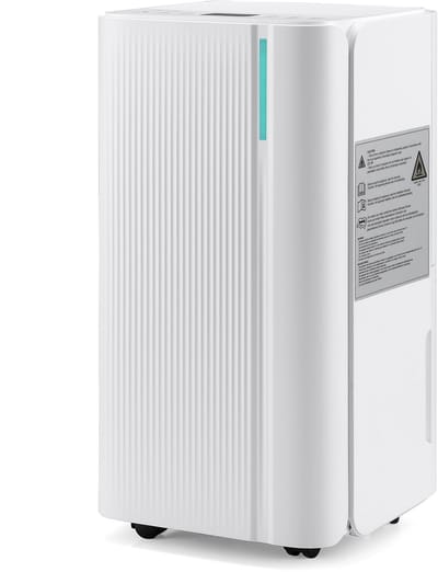 Dryconic Luchtontvochtiger 12L – automatische vochtregeling – 2,1L tank – drainage optie – stil & energiezuinig