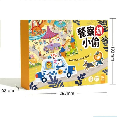 Speelgoed Cops and Thieves Kinder Bordspel Montessori Logisch Denken Vormen Matchen Observeren Feest Sociale Tafelspellen Interactief