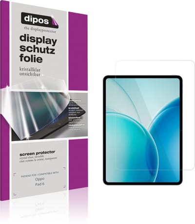 dipos – 2x Beschermfolie geschikt voor Oppo Pad 6 | Krasbestendige & heldere Screenprotector Ultra-Thin