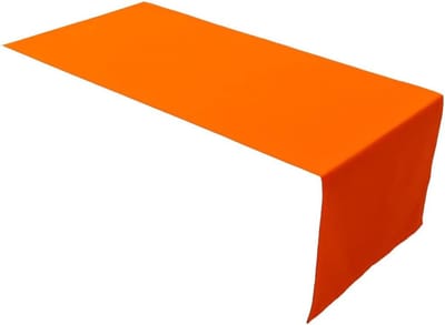 Home Hoogwaardige tafelloper tafellinnen uit 100% katoen Collectie Concept, kleur en grootte naar keuze (tafelloper - 45x150cm, oranje)