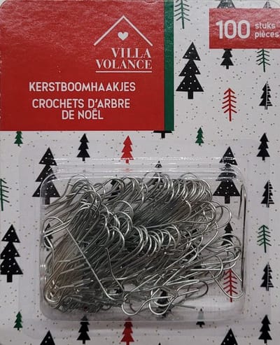 100 Kerstboomhaakjes - 100 kerstbalhaakjes