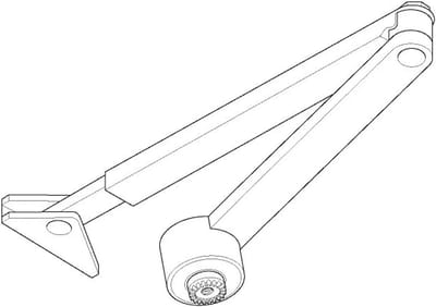 Deurdranger - Automatische Deursluiter - Veilig Afsluiten - Geïntegreerde Vergrendeling - Tot 1400mm Deuren - Zilverkleurig