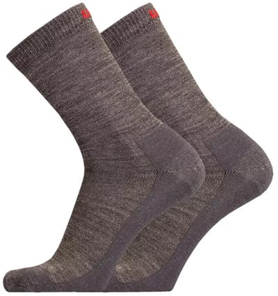 UphillSport - 2-Pack - Merino Linersokken - Dunne Voering Wandelschoen - Heren / Dames - donker grijs - 35-38 - 8703