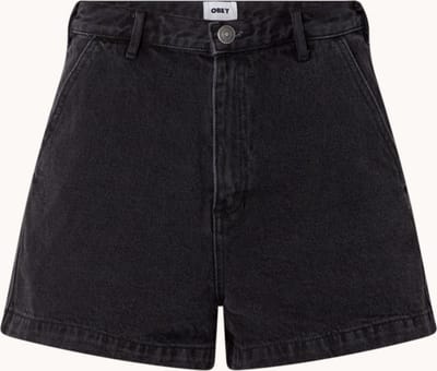 Obey korte spijkerbroek - Straight fit - Zwart -  Maat 27