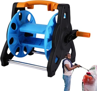 Slanghaspel Buiten - Tuinslanghouder Rol - Tuin Water Geven - Ruimtebesparend Ontwerp - 32 cm Breed - Grijs