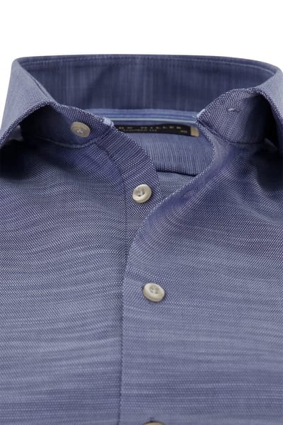 John Miller business overhemd normale fit blauw gemêleerd