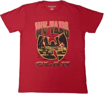 WuTang Clan - Brick Wall Heren T-shirt - S - Rood