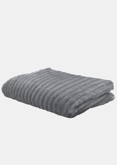 Fleece deken - grijs - Gr. Standaardmaat van Goldner Fashion