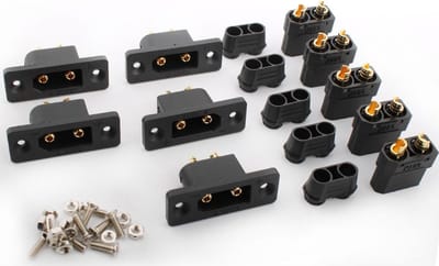 5 Paar XT90E-M Mountable Stekkers + 5 Paar XT90H Stekkers met Schroeven voor Lipo Batterijen, Geschikt voor RC FPV Quadcopter en Modelbouwtoepassingen