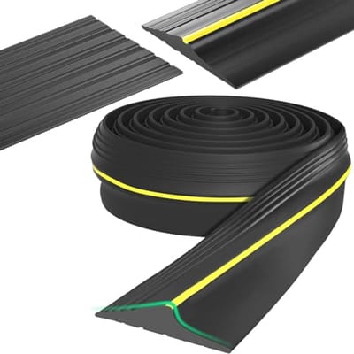 Rubberen afdichting voor garagedeuren - 6 m drempelafdichtingsstrip