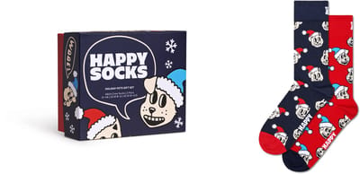 Happy Socks - 2-Pack Holiday Cat & Dog Gift Set - Unisex - Sokken