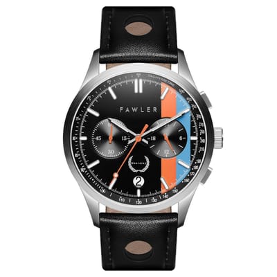 Monterey | Oranje en Blauw Racehorloge