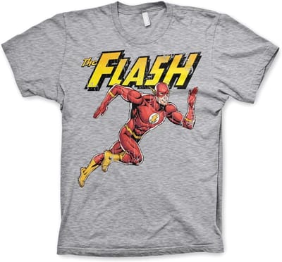 The Flash Hardloop-T-shirt, grijs gemêleerd