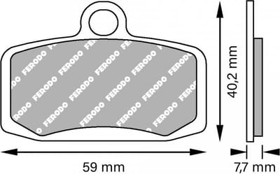 Plaquette de frein Ferodo pour Moto Gas gas 80 TXT 2015 AV Neuf