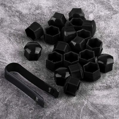 Dailygoods- Wielmoer Cover 20 Stuks - 21 mm - Antidiefstal - Nylon PA66 - Zwart - Geschikt voor Autowielen
