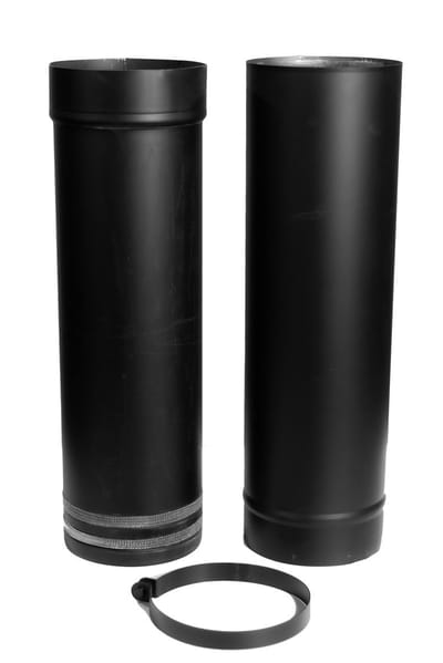 Verstelbare kachelpijp - paspijp 120mm 2mm 58-90 cm..