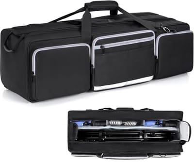 Grote Fotografie Statief Tas met Verwijderbare Gevoerde Scheiders - Shockproof Padded Bag voor Camera Statieven en Monopods