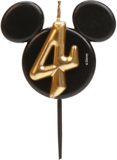 Dekora Kaarsje Mickey Mouse Nummer 4