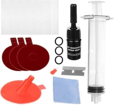 TLVX Auto Ruitschade Herstel Set - Kras uit ruit verwijderen - Glas herstellen - Sterretje Voorruit Repareren - Schade glas herstel - Auto schade herstel voorruit - Auto glass repair kit - Autoraam reparatie