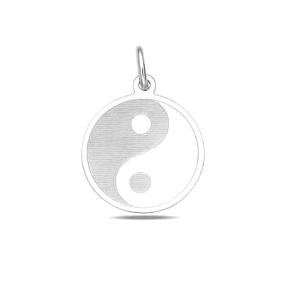 Juwelier Zwartevalk zilveren yin en yang hanger - 24.280