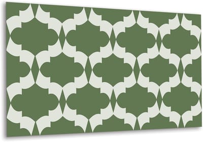 Tulup PVC Wandpaneel - Oosterse Abstractie Vinyl Wandpaneel - 100 cm x 50 cm - Groente Wandpaneel PVC - 1 stuk - Wandpaneel PVC - Mozaïek Wandpaneel - Wandpaneel Zelfklevend - Plaktegels Keuken en Badkamer