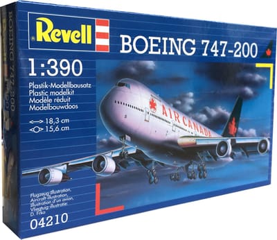 Revell Modelbouwpakket Vliegtuigen - 04210 Boeing 747-200 Air Canada Vliegtuig Plastic - 1:390 - Modelbouw