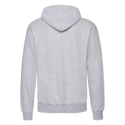 Fruit of the Loom Klassieke effen capuchon voor volwassenen (Heide Grijs)