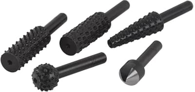 Grater and Countersink Drill Set - 5 Pieces for Material Preparation
