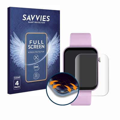 Savvies - Screenprotector voor Tikkers Series 13 - Folie Beschermfolie transparant volledig dekking 4 Stuks