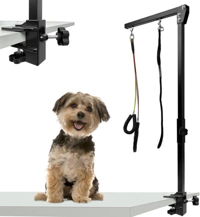 Huisdier Verzorgingsarm - Honden Trim Arm - Veilig Verzorgen - 270 Graden Draaibaar - 99 cm Verstelbaar - Zwart