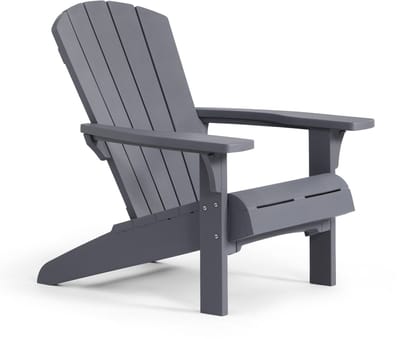 Keter Troy Adirondack Tuinstoel - 81x93x96,5cm - Grijs