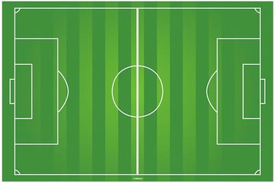 DEKORA - Eetbare voetbalveld taartdecoratie
