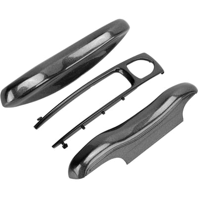 Housse de protection pour clé de télécommande de voiture 3 parties Remplacement pour Cayenne Panamera 911 Taycan Charcoal Grey