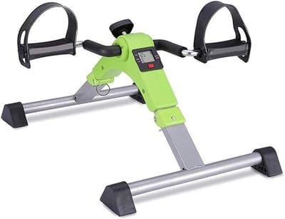 Opvouwbare Hometrainer - Pedaaltrainer Mini Fiets - Spieropbouw Thuis - Verstelbare Weerstand - 41.5 cm - Zwart