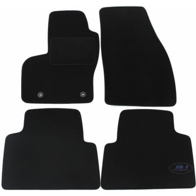 Tapis De Sol Noir Velours - J&J AUTOMOTIVE - Ford Kuga 2008-2012 - Sur Mesure - Antidérapant - Imperméable noir