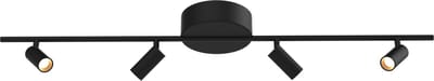 ETH Minora Spot 4 Lichts 14w led dimbaar Zwart