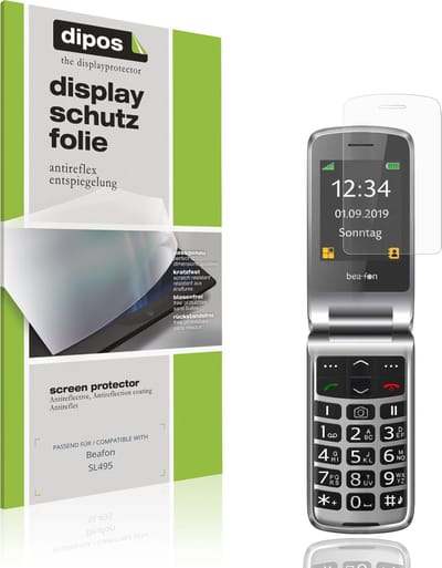 dipos – 4x Matte Beschermfolie geschikt voor Beafon SL495 | Krasbestendige & antireflecterende Screenprotector Ultra-Thin