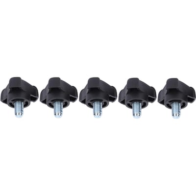 Lot de 5 vis à poignée triangulaire en plastique M8, boulons de verrouillage torsadés à la main, 18 mm