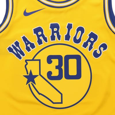Nike Classic Edition Swingman Connected Jersey NBA Heren Jersey Geel AJ3878-728 XL yellow