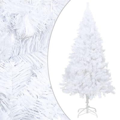 vidaXL - Kunstkerstboom - met - dikke - takken - 240 - cm - PVC - wit