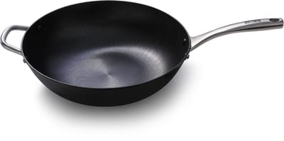 Skottsberg - Wokpan - Cast Iron - Gietijzer - Inductie - 34 cm - Gietijzeren pan - Alle warmtebronnen