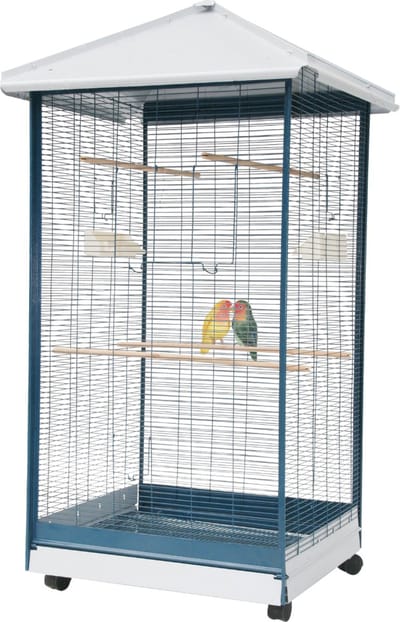 STRONG Vogelvoliere Refugio - Antraciet - 66 x 59 x 146 cm - Voliere - Parkietenkooi - Kamervoliere - Voliere voor Vogels - Voor Binnen
