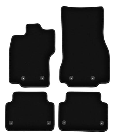 BASIC zwarte veloursmatten voor: Jaguar XF I 4WD X250 sedan, stationwagen (2007-2015)