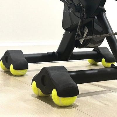 Fietstrainer Voetpads - Indoor Cycling Stabilisatoren - Stabiel Trainen - Vloerbescherming - 4 Stuks - Zwart
