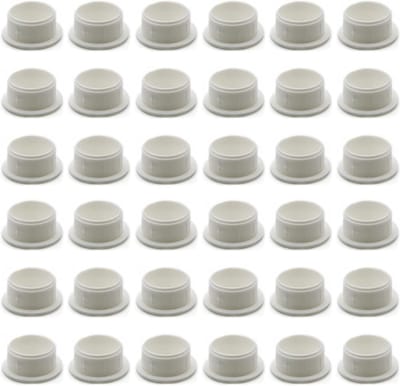 Afdekstoppen Wit - Kunststof Doppen Blindstop - Gaten Afdekken - Hoogwaardig Polyethyleen - 13 x 9 mm - Wit