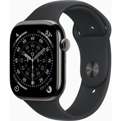 Apple Watch Series 11 GPS + mobiel netwerk 42 mm, leisteentitanium