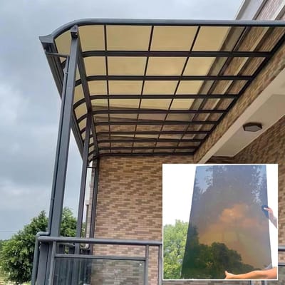 Polycarbonaat Plaat - Transparant Dakmateriaal - Buitenruimte Bedekken - UV-bestendig Weerbestendig - 0.7m x 5m - Transparant