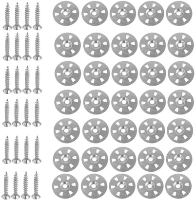 Set van 100 isolatiewasringen, metalen ringen, bevestigingsringen voor gipsplaten en thermische isolatie discs
